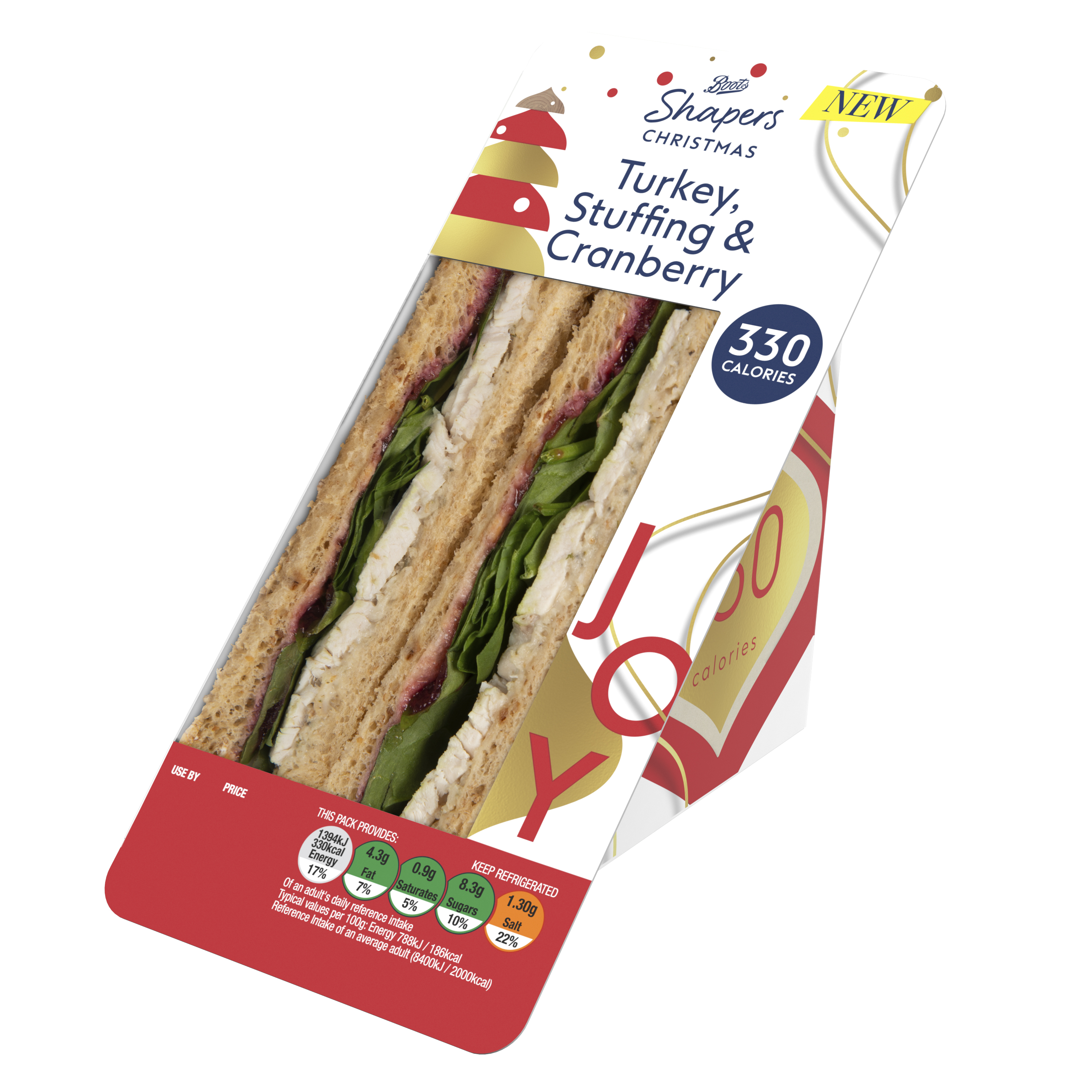 Shapers Turkey, Cranberry & Stuffing  £3.00